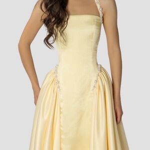 Valentine Couture Yellow Dress